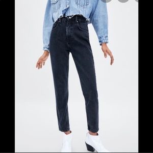 Zara high waisted authentic mom denim jeans
